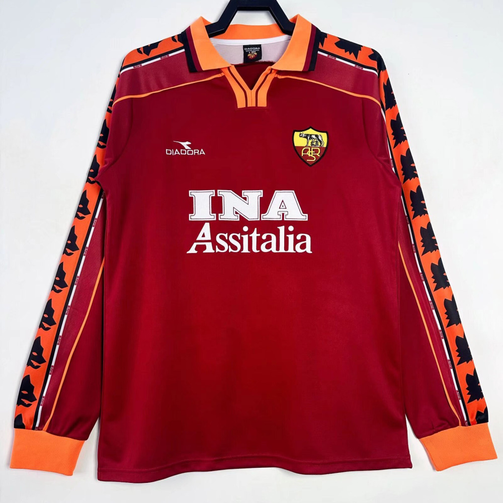 Retro 1998-99 AS Roma home retro Football jersey