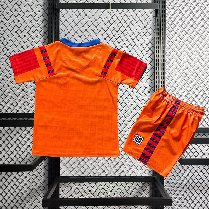 Retro Kids 1991-92 Kids Barcelona Aawy Retro Football jersey