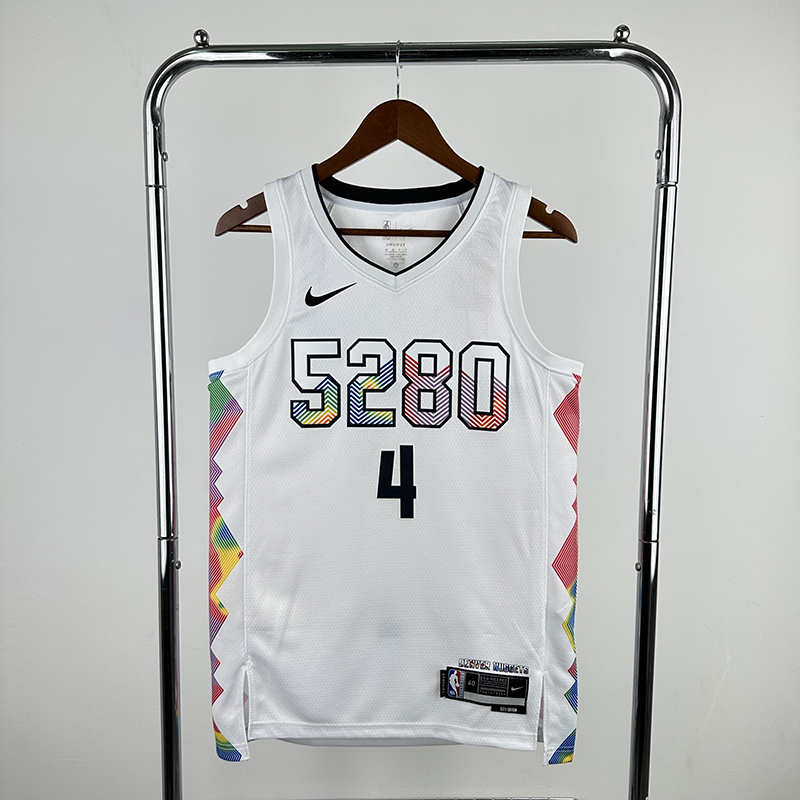 2025 NBA Denver Nuggets 4 WESTBROOK Basketball Jersey