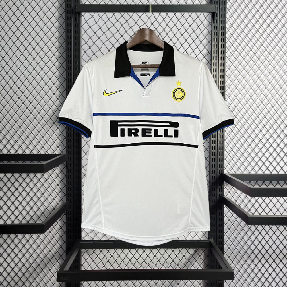 Retro 1998-99 Inter Milan away Retro RONALDO MORIERO ZAMORANO BAGGIO Football jersey