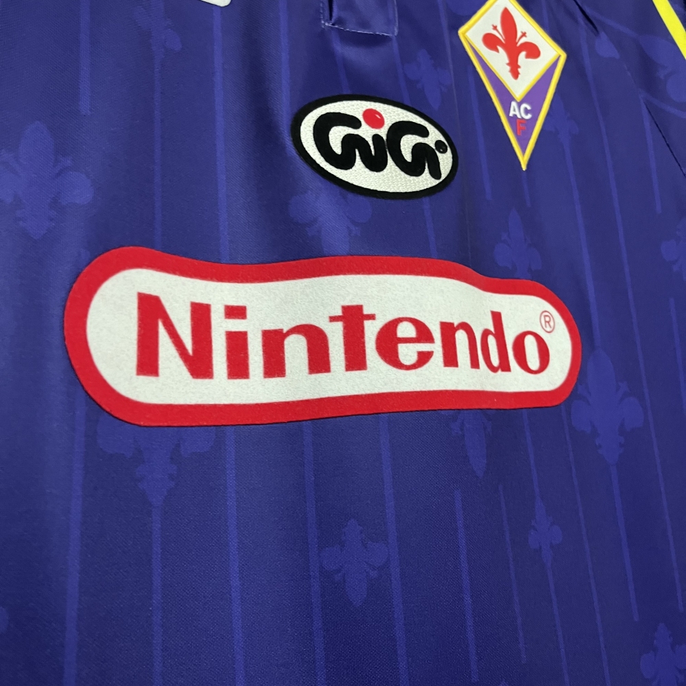 Retro 1997-98 Fiorentina Home retro Football jersey