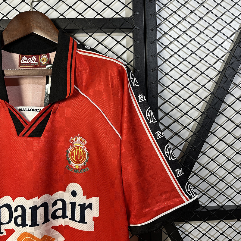 Retro 1996-97 Mallorca Home Retro Red Football jersey