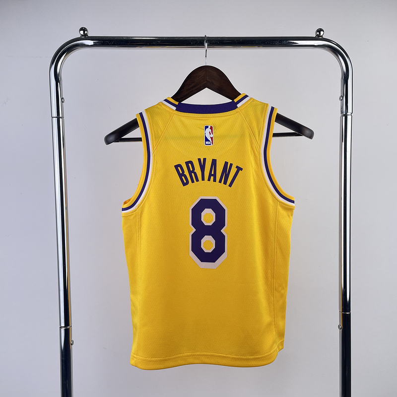 Kids 2023 NBA Lakers 8 BRYANT Basketball Jersey