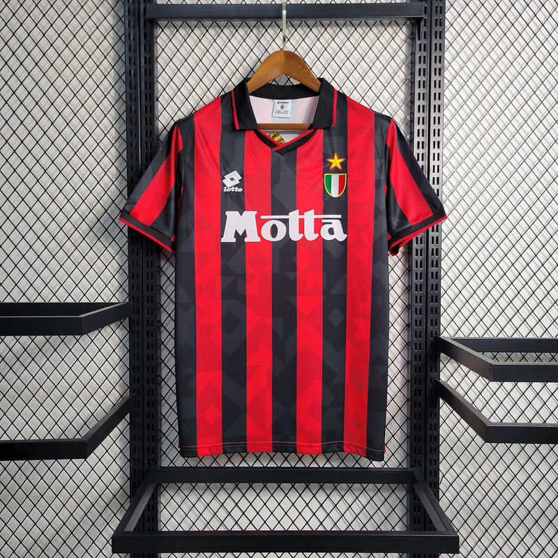 Retro 1993-94 AC Milan Home retro Football jersey
