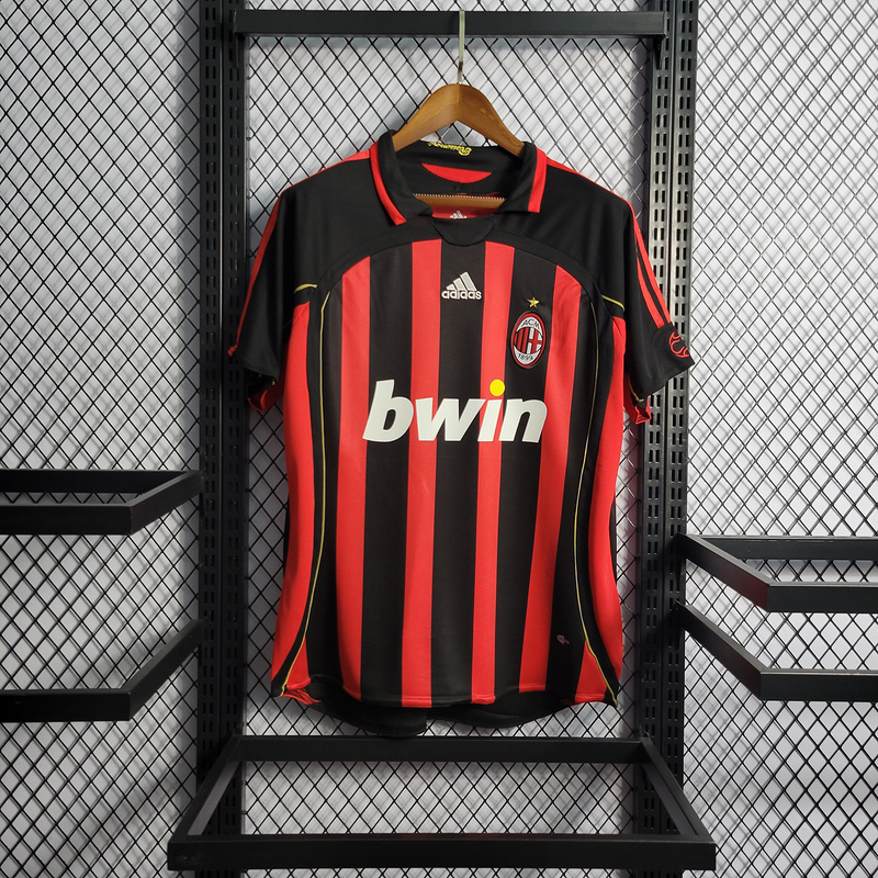Retro 2006-07 AC Milan home retro MALDINI KAKA PIRLO  Football jersey