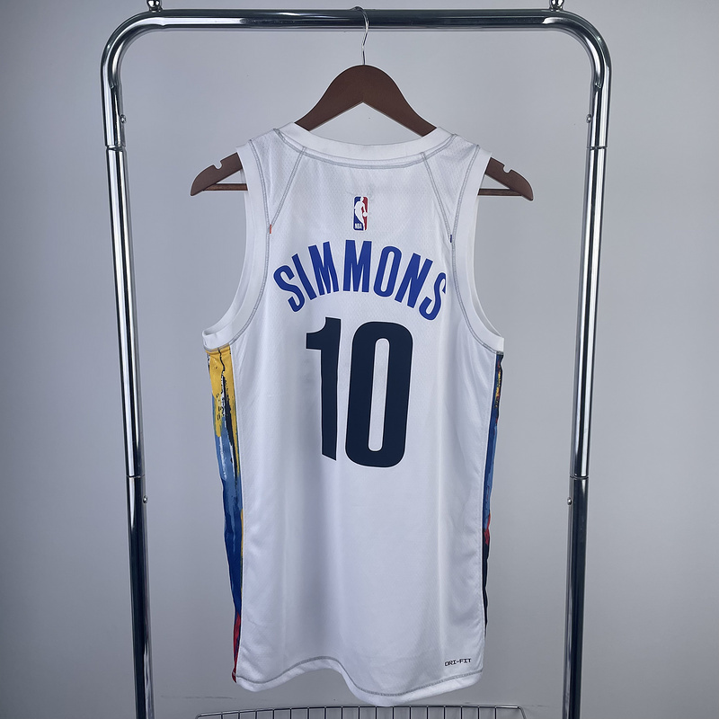 2023 NBA Brooklyn Nets (10 SIMMONS) Basketball Jersey