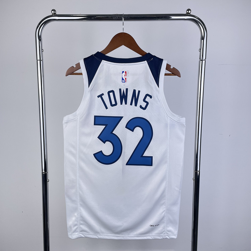2023 NBA Minnesota Timberwolves 32 Towns Basketball Jersey