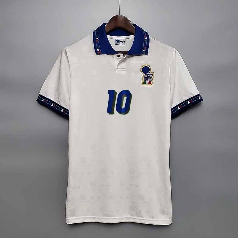 Retro 1994 Italy away Retro R.BAGGIO MALDINI Football jersey