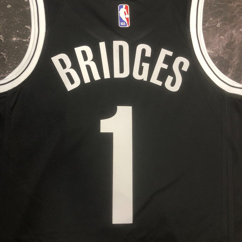 2023 NBA Brooklyn Nets (1 BRIDGES) Basketball Jersey