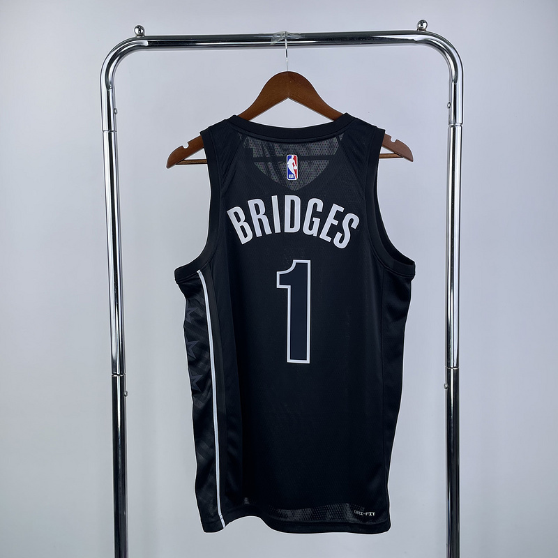 2023 NBA Brooklyn Nets (1 BRIDGES) Basketball Jersey