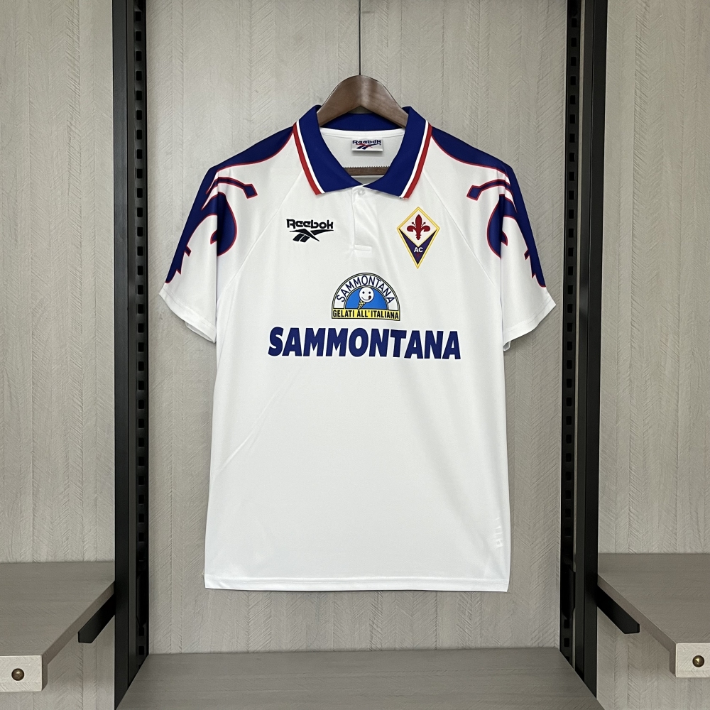 Retro 1995-96 Fiorentina Away retro Football jersey