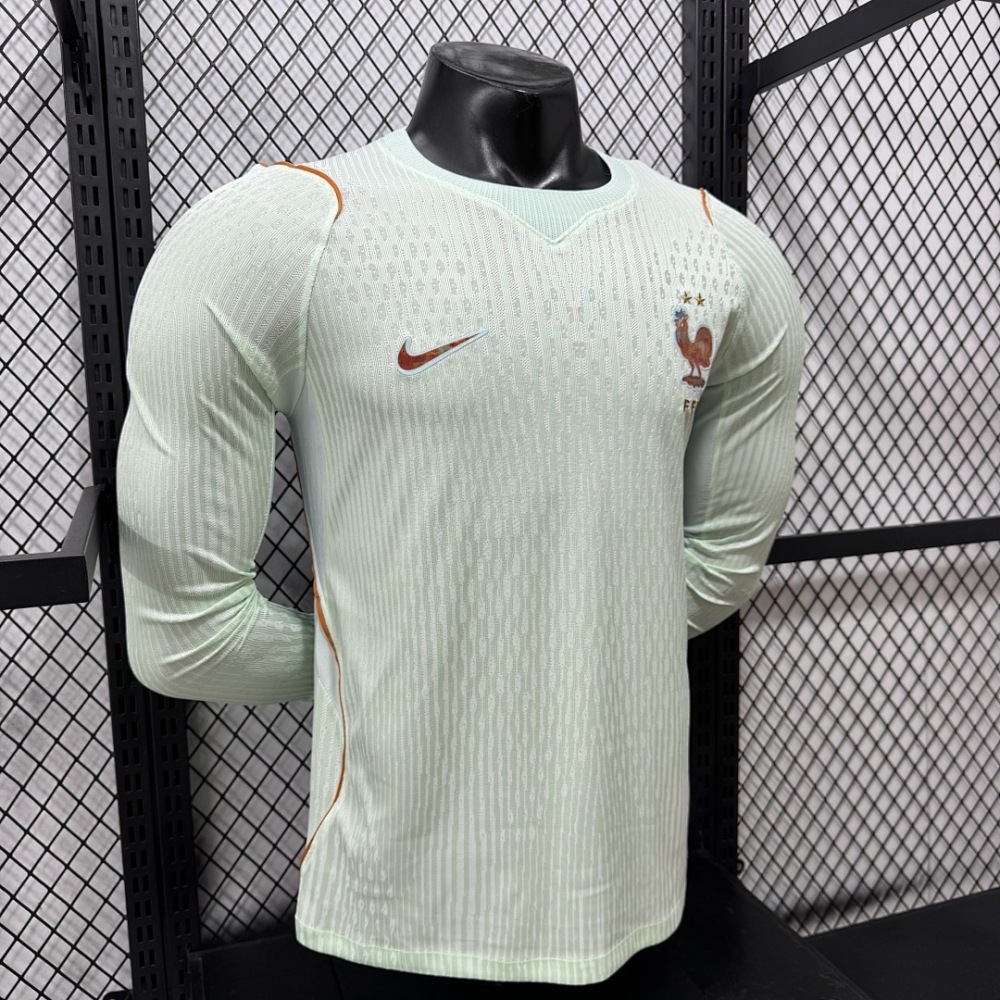 Player 2026 France Away Long-Sleeve Football Jersey
