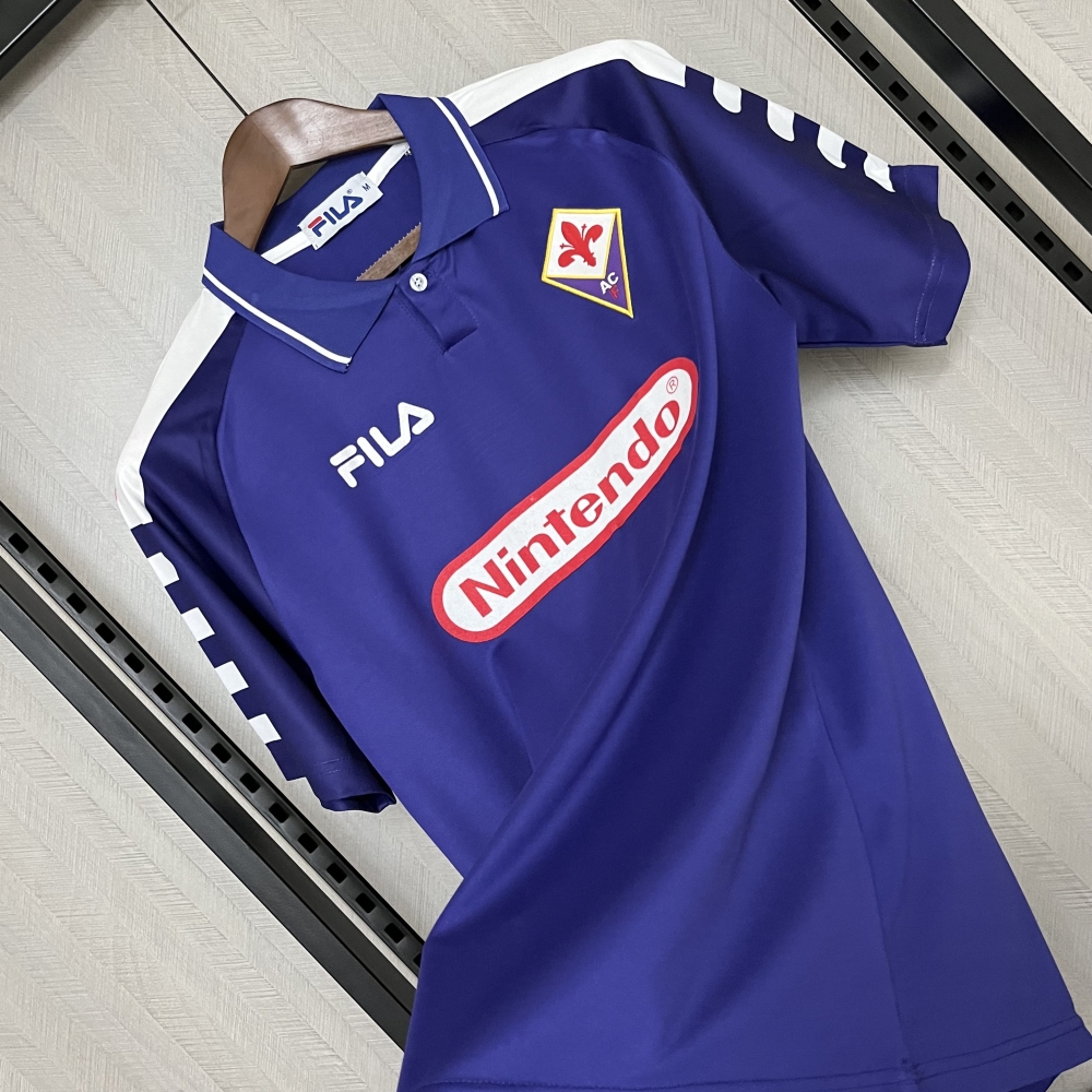 Retro 1998-99 Fiorentina Home retro Football jersey