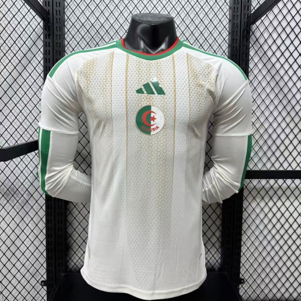 Player 2026 Algeria Home Long sleeves Football Jersey