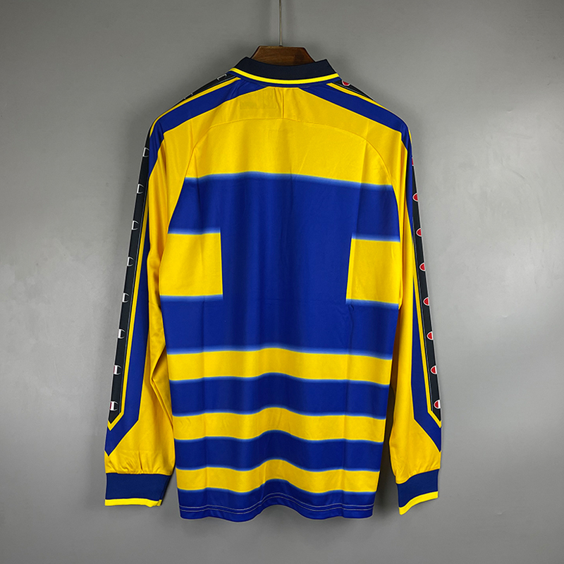 retro 1999-00 Parma Home retro long sleeved football jersey