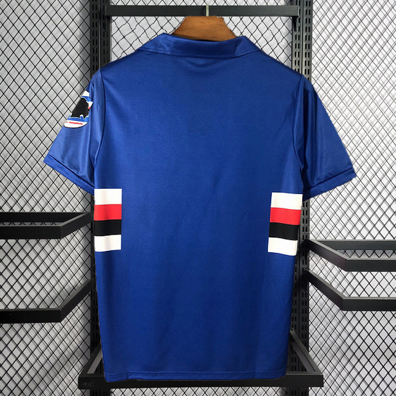 Retro 1990-91 Sampdoria Home Retro Football jersey