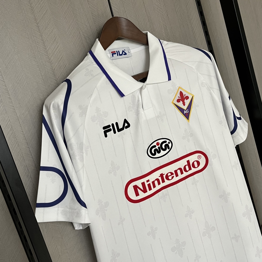 Retro 1997-98 Fiorentina Away retro Football jersey