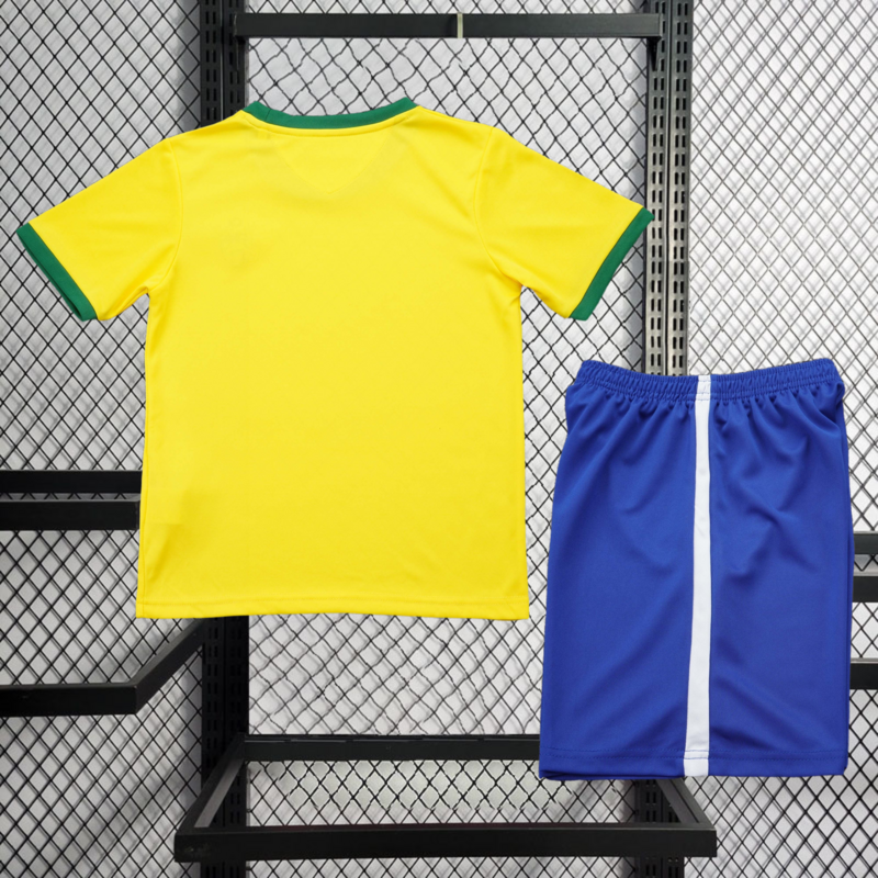 Retro 1970 KIDS brazil home retro KIDS Football jersey