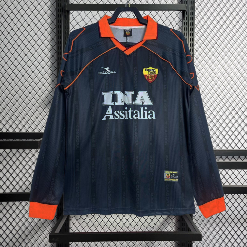 Retro 1999-00 AS Roma Third away retro football jersey