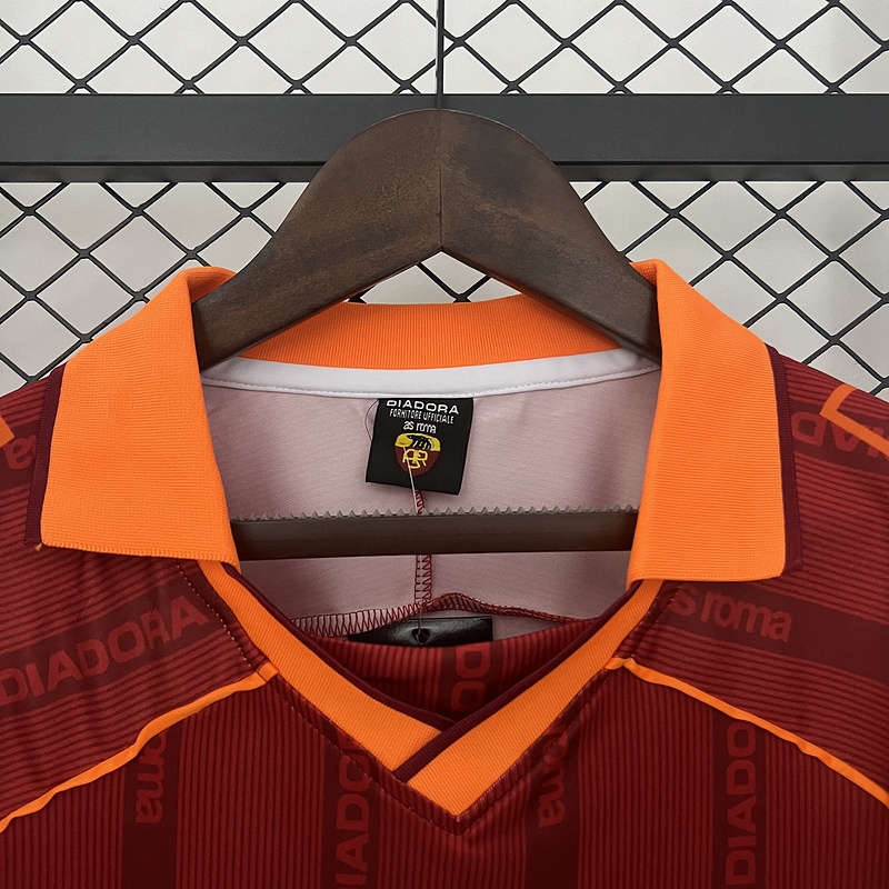 Retro 1999-00 AS Roma Home retro football jersey