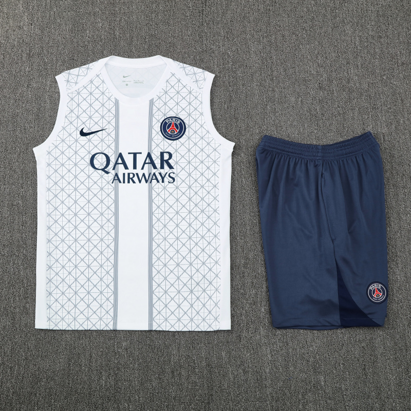 2025-26 season PSG Sleeveless Vest Training Wear suit