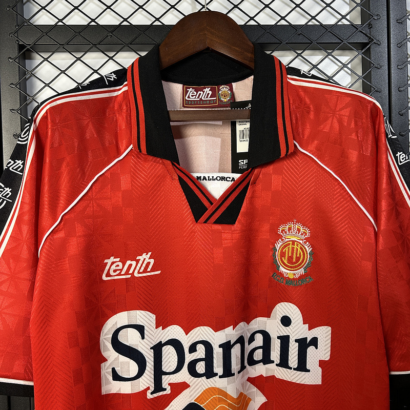 Retro 1996-97 Mallorca Home Retro Red Football jersey
