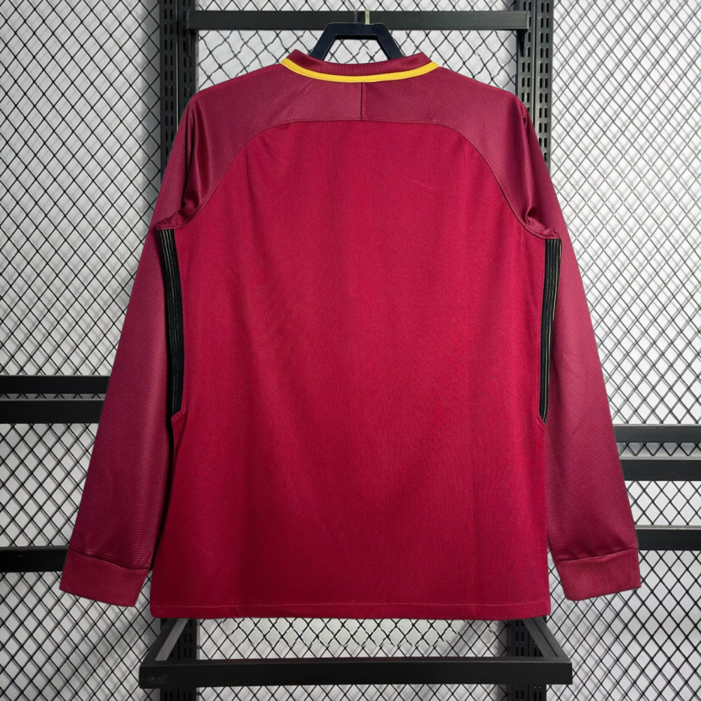 Retro 2017-18 AS Roma home retro football jersey