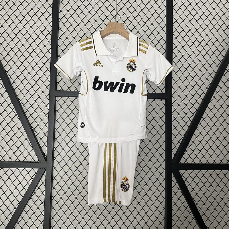 Retro Kids 2011-12 Kids Real Madrid home Retro RONALDO Football jersey