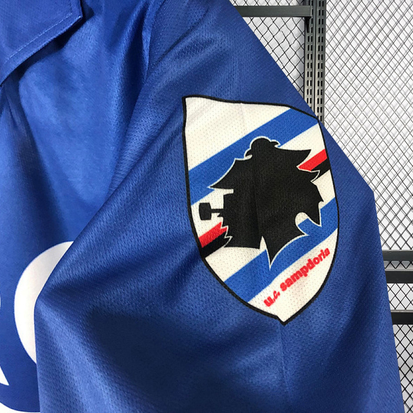 Retro 1990-91 Sampdoria Home Retro Football jersey