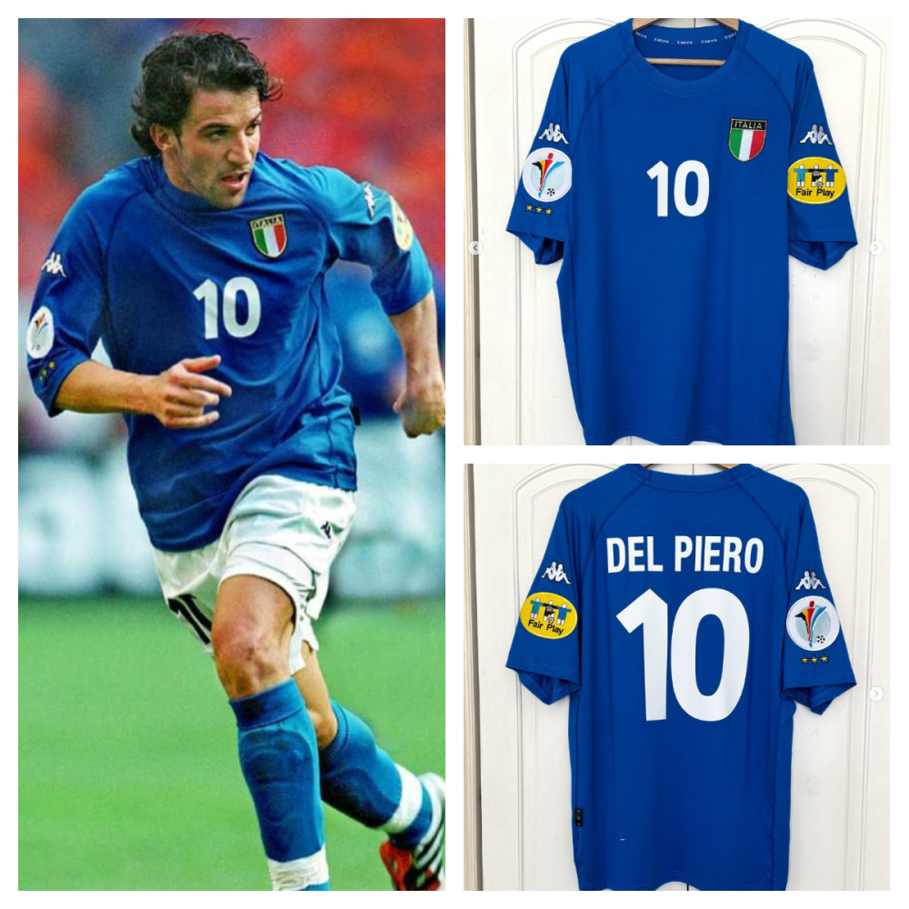 Retro 2000 Italy Home Retro Football jersey