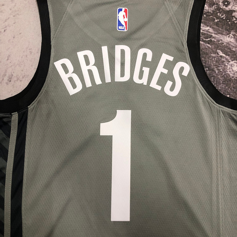 2022 NBA Brooklyn Nets (1 BRIDGES) Basketball Jersey