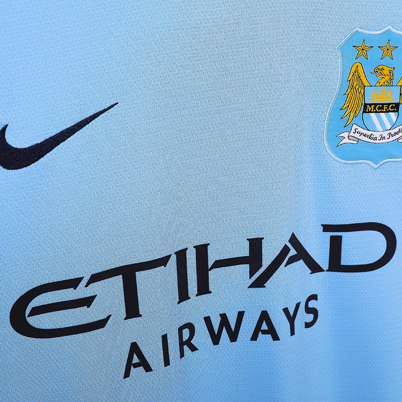 Retro 2013-14 Manchester City Home retro Football jersey