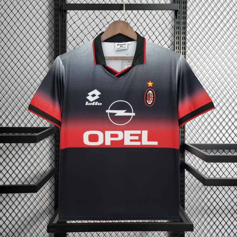 Retro 1995-96 AC Milan retro Training Black Football jersey