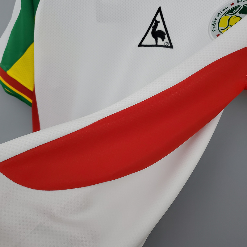 Retro 2002 Senegal Retro white Football jersey