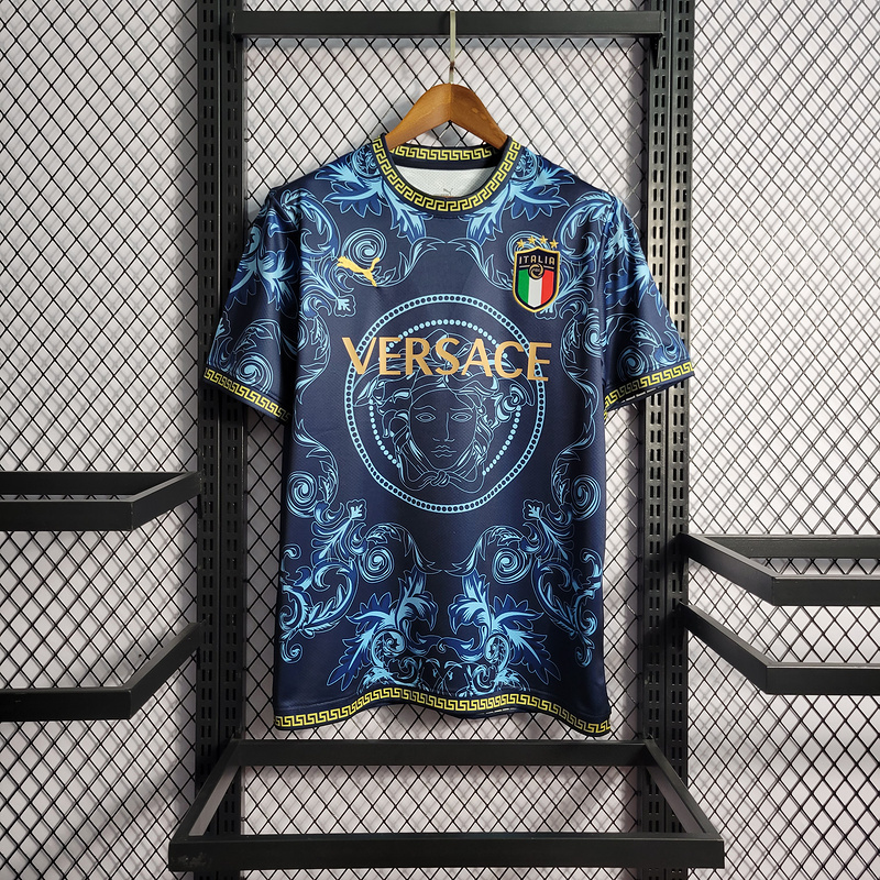 2022 Italy x Versace blue  Jersey