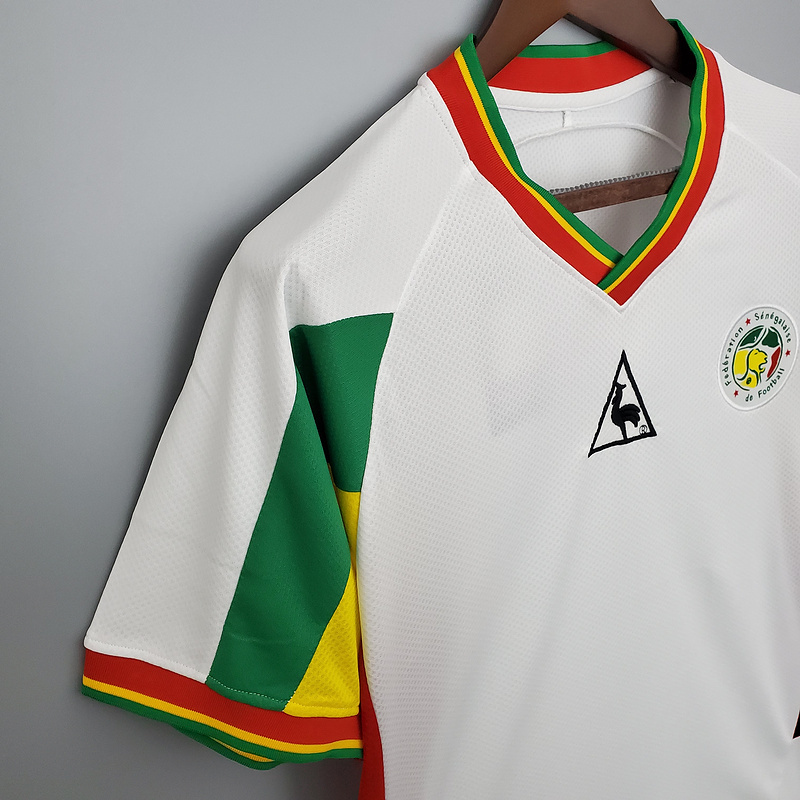 Retro 2002 Senegal Retro white Football jersey