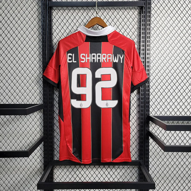 Retro 2012-13 AC Milan Home retro El Sharawy Ibrahimovic Football jersey