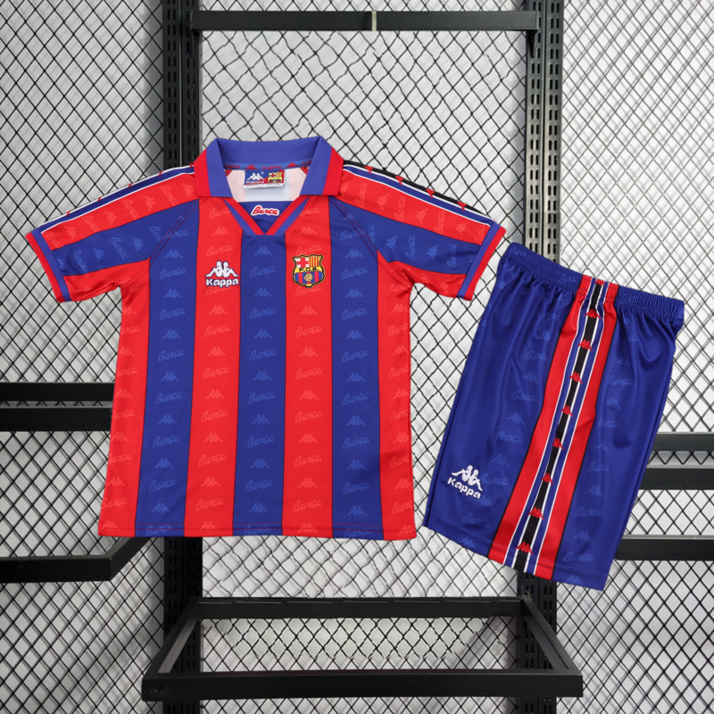 Retro KIDS 1996-97 KIDS FC Barcelona Home Retro Master RONALDO Football jersey