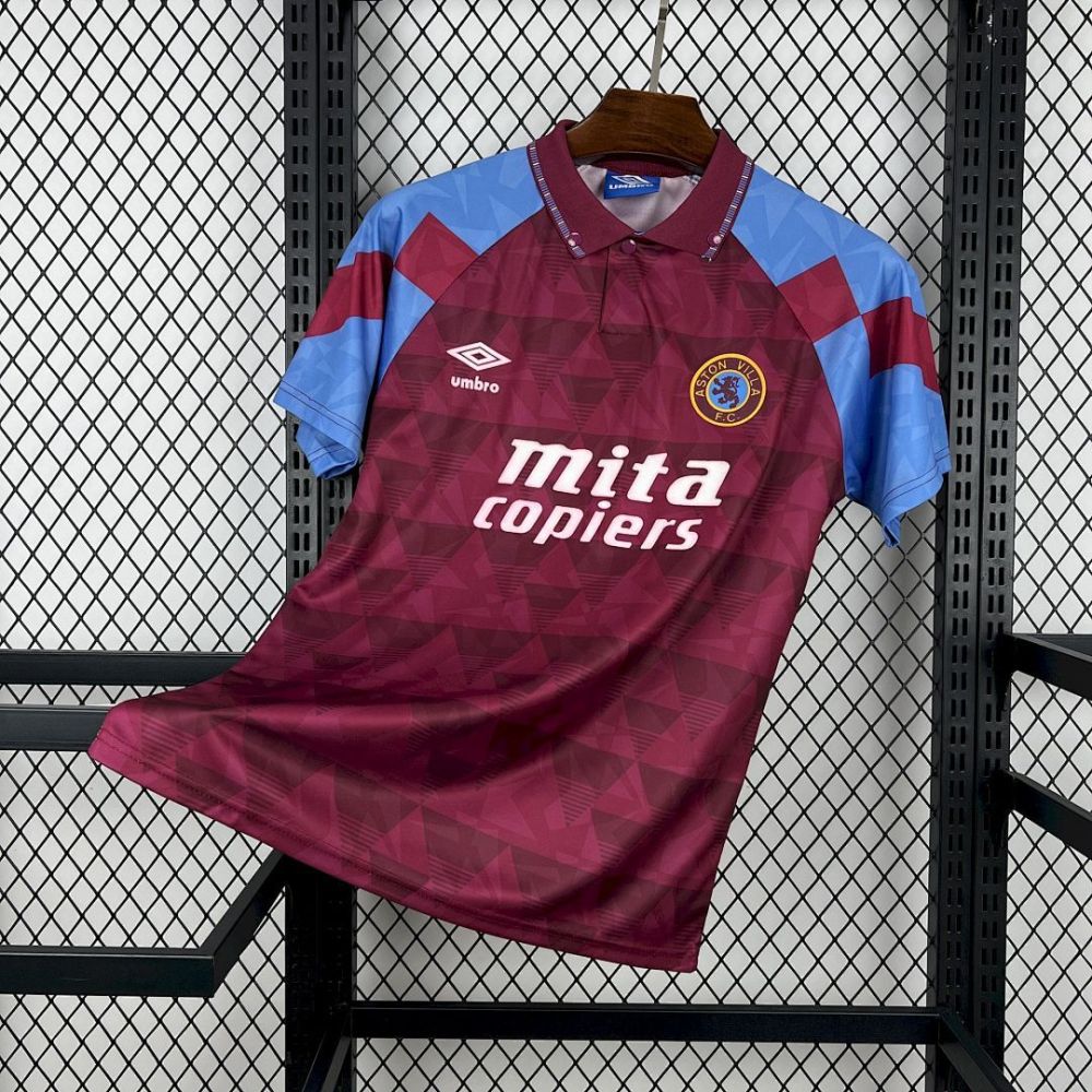 Retro 1990-92 Aston Villa Home Retro Football jersey