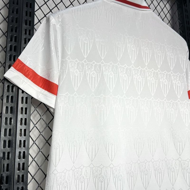 Retro 1993-94 Sevilla Home retro football jersey