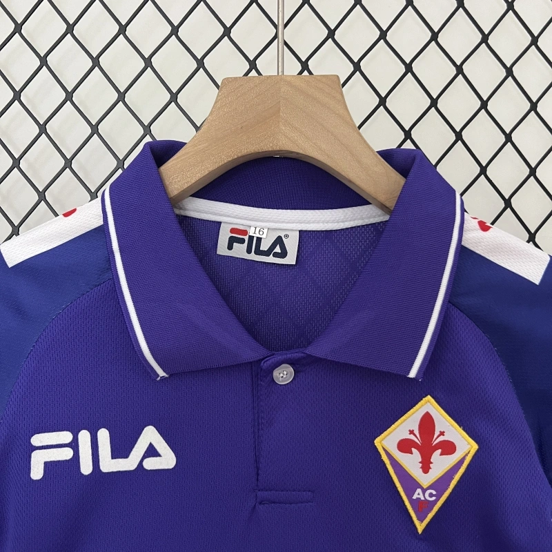 Retro kids 1998-99 kids Fiorentina home Retro football jersey