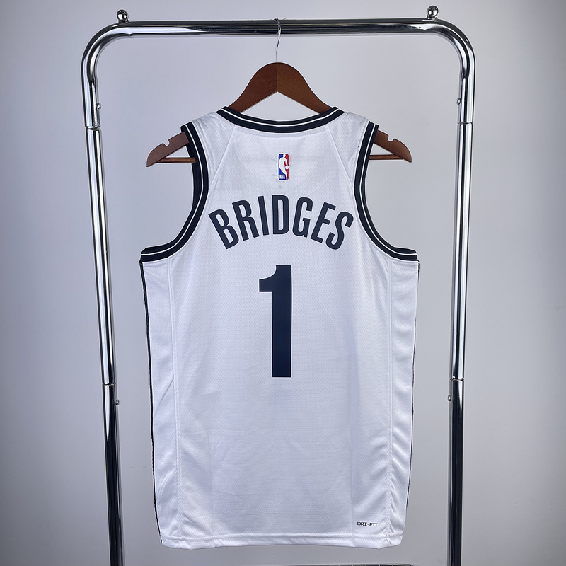2023 NBA Brooklyn Nets (1 BRIDGES) Basketball Jersey