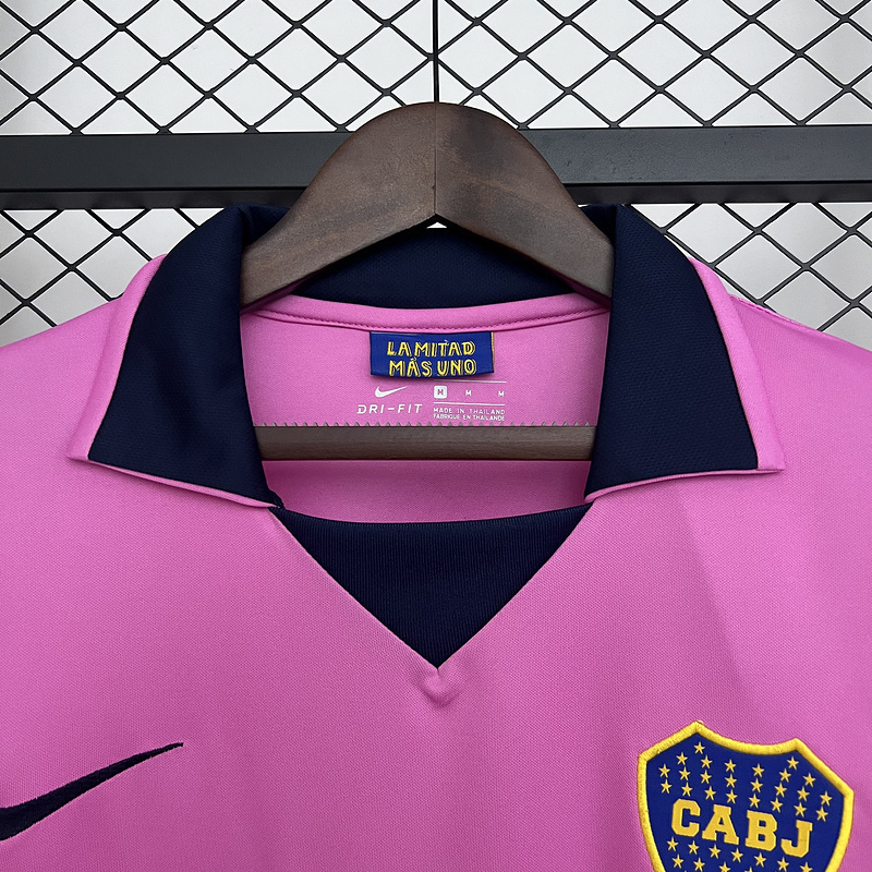 Retro 2013-14 Boca Juniors Away Retro Long sleeves Football jersey