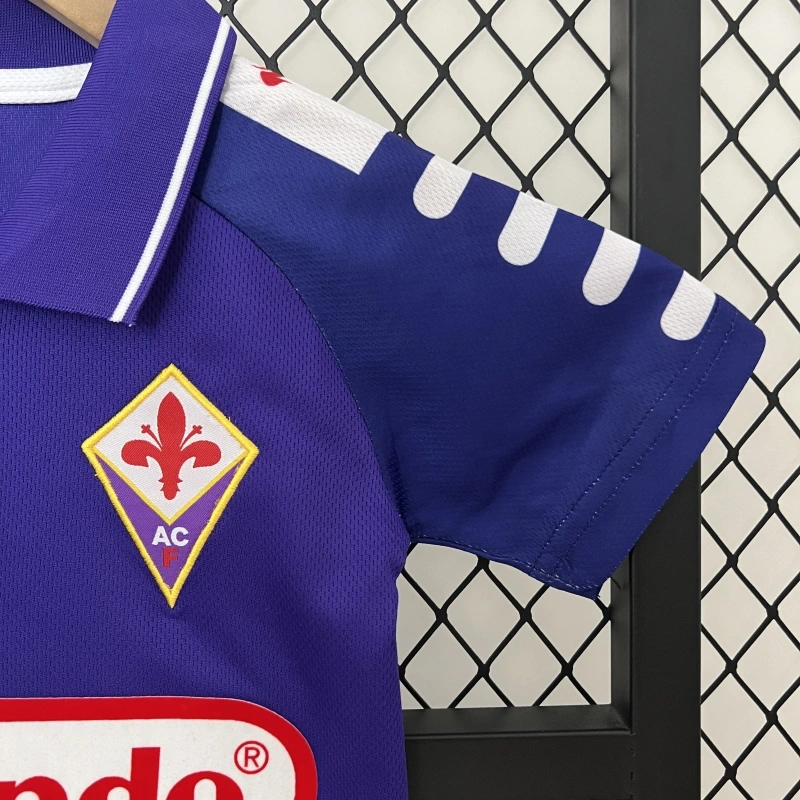 Retro kids 1998-99 kids Fiorentina home Retro football jersey