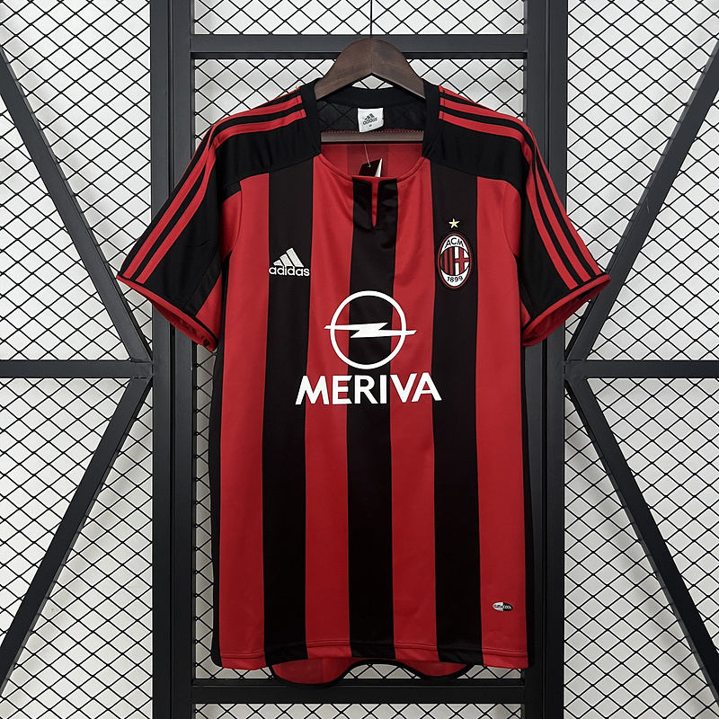 Retro 2003-04 AC Milan Home retro Football jersey