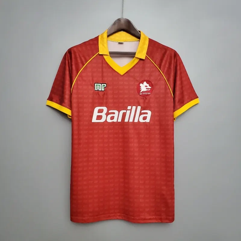 Retro 1990-91AS Roma  home retro Football jersey