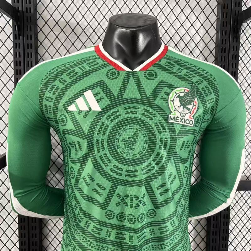 Player 2026 Mexico Home Long sleeves Football jersey
