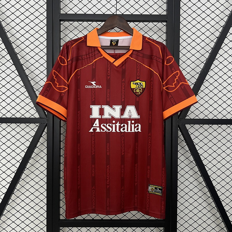 Retro 1999-00 AS Roma Home retro football jersey