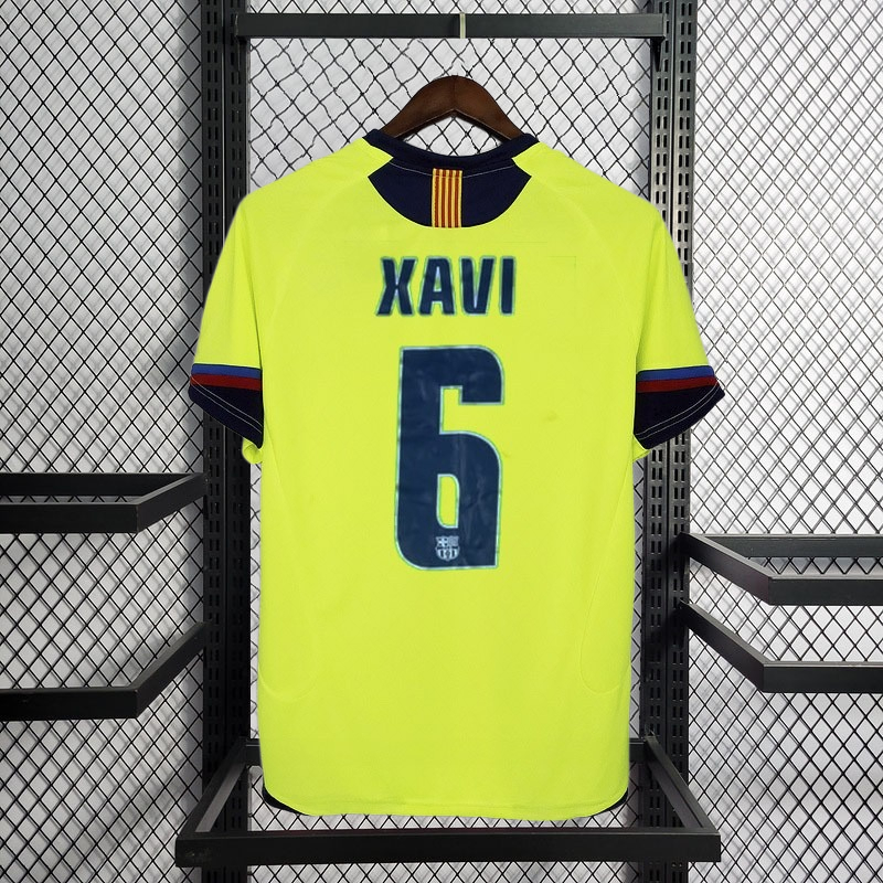 Retro 2005-06 FC Barcelona away Retro XAVI MESSI RONALDINHO Football jersey