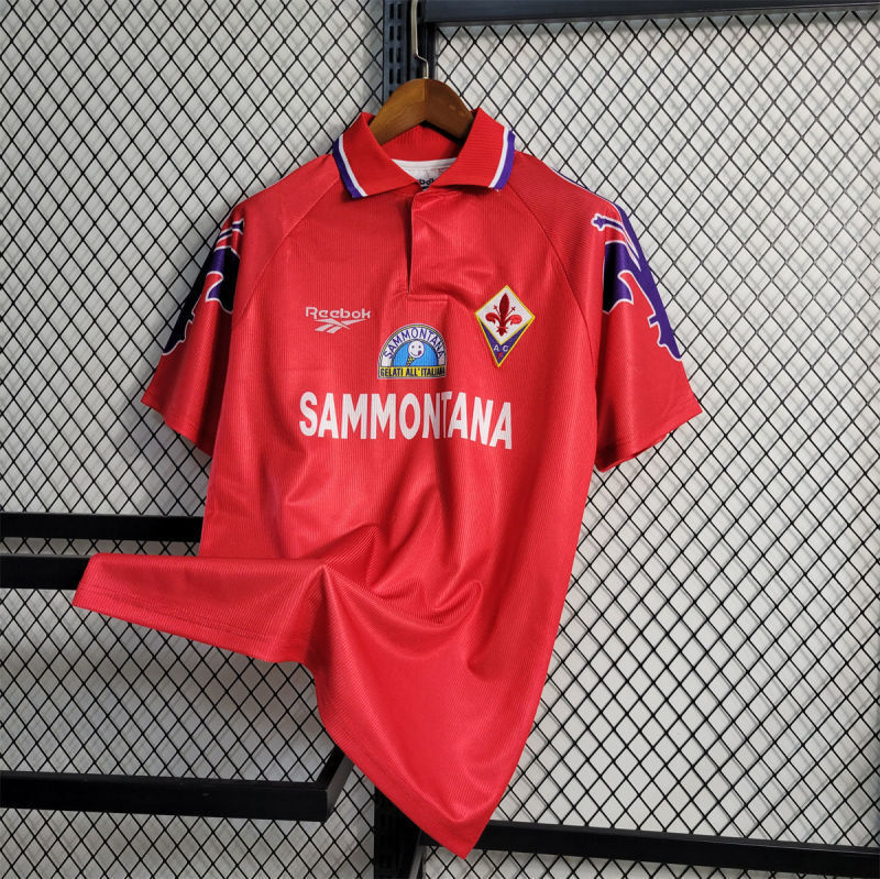 Retro 1995-96 Fiorentina Third Away retro Football jersey